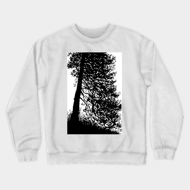 Pine tree Crewneck Sweatshirt by BohdenkaART